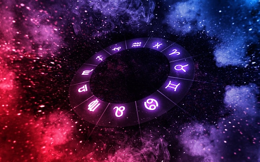 Zodiac signs inside of horoscope